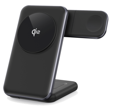 Premium MagCold 01 3-in-1 Qi2 25W Magnetic Wireless Charger Stand Foldable Desk Fast Charging Station Wholesale OEM/ODM