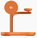 C69 3-in-1 Qi2 25W Magnetic Wireless Charger Stand Zinc Alloy Cooling Charging Station for Phone Watch Earphones Wholesale